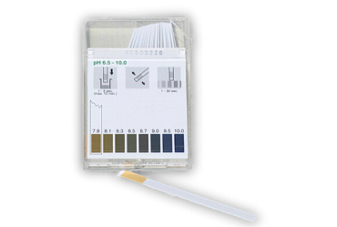 pH-indicator strips (non bleeding) 6.5 - 10.0