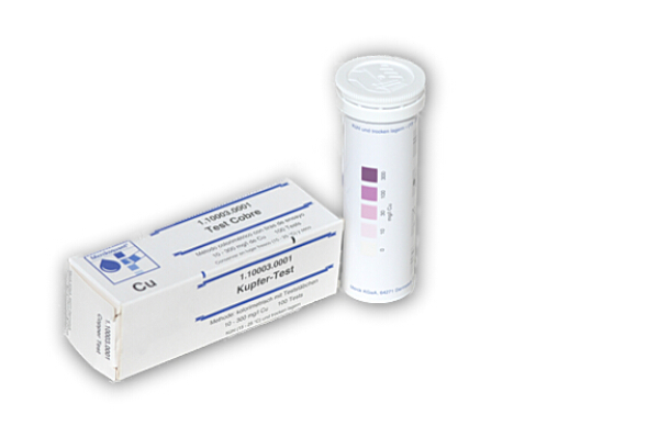 Kupfer-Teststäbchen (0 - 300 mg/l CU)